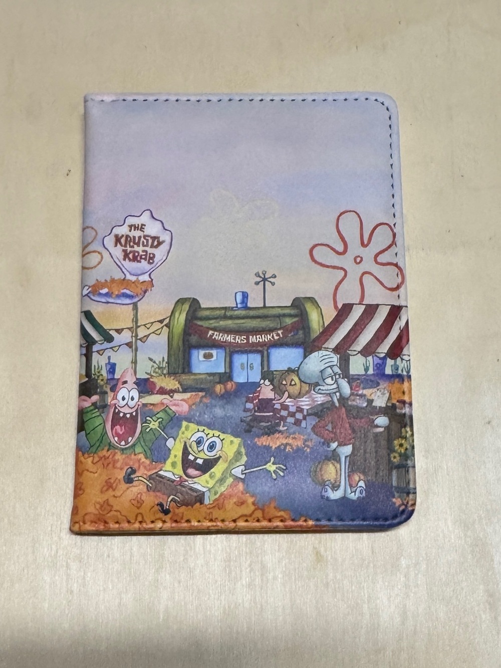 SpongeBob SquarePants Krusty Krab Passport Cover - Multicolor NWT